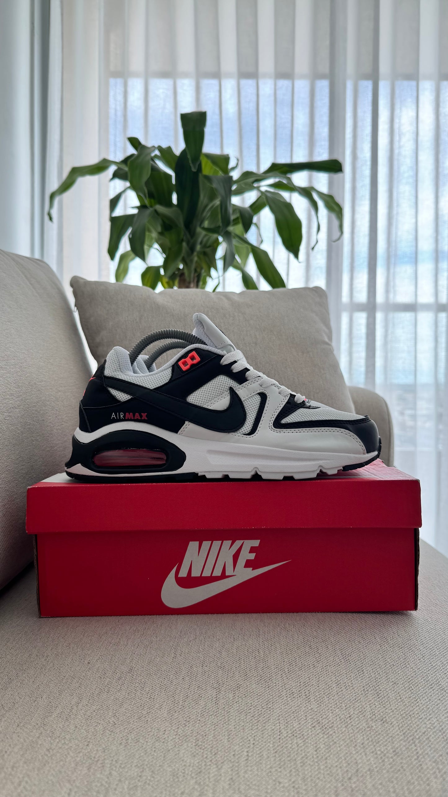 AIR MAX BLANCO NEGRO ROJO