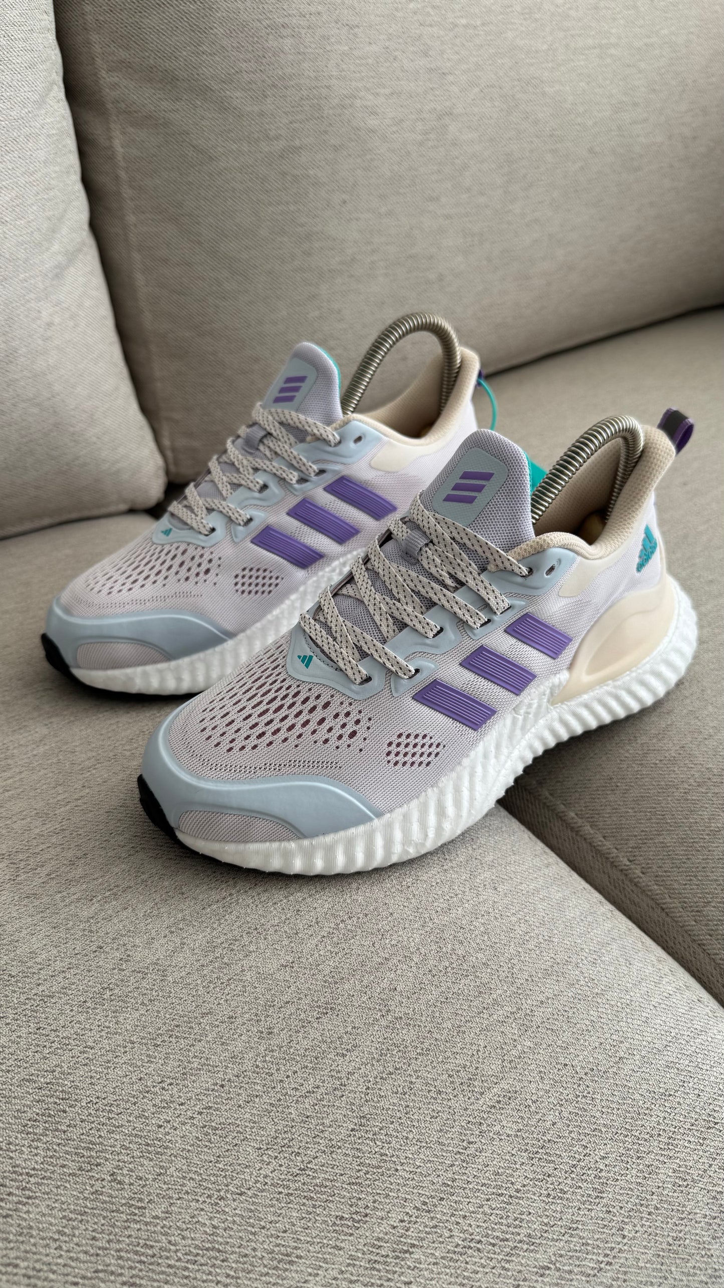 ADIDAS ALPHABOUNCE GRIS MORADO