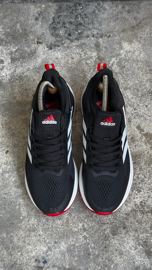 ADIDAS  RUN NEGRO ROJO