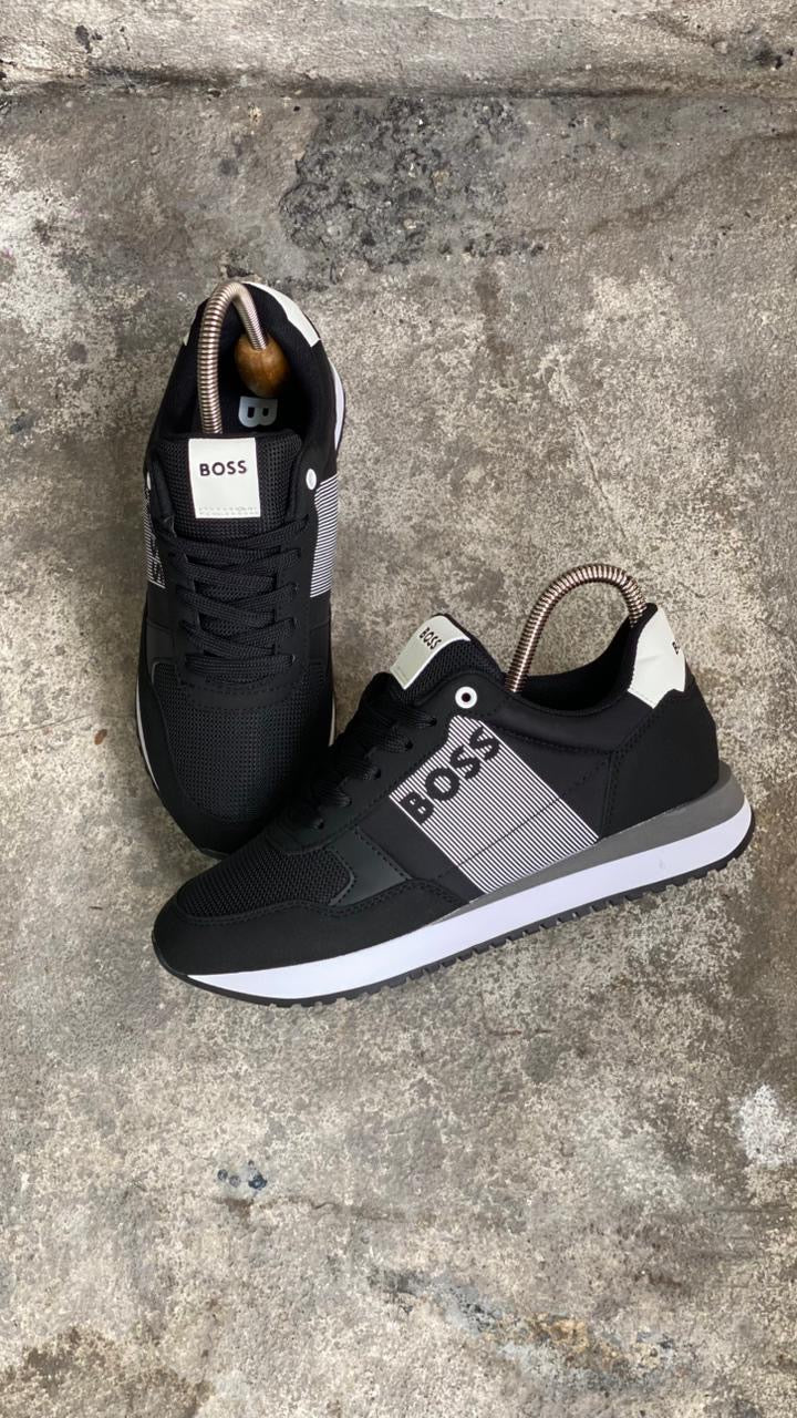 HUGO BOSS NEGRO RAYAS BLANCA