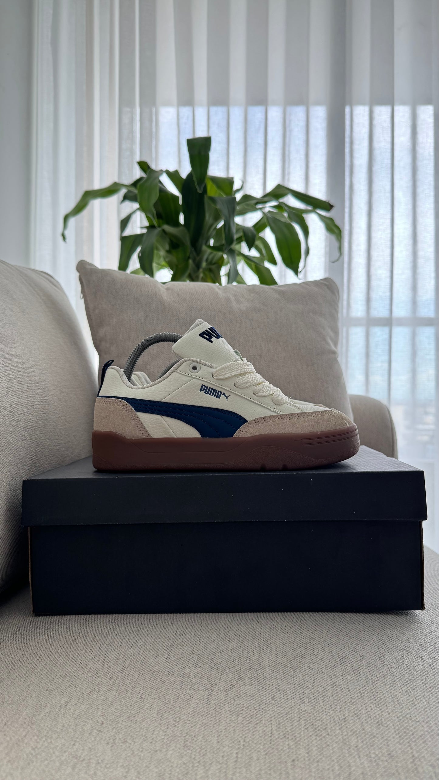 PUMA PARK BEIGE AZUL