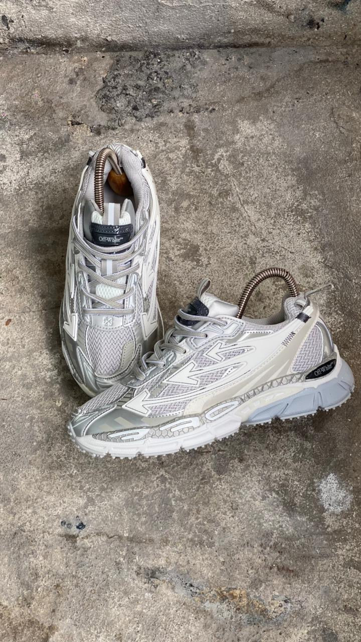 OFF WHITE 3 CHULO BLANCO PLATA