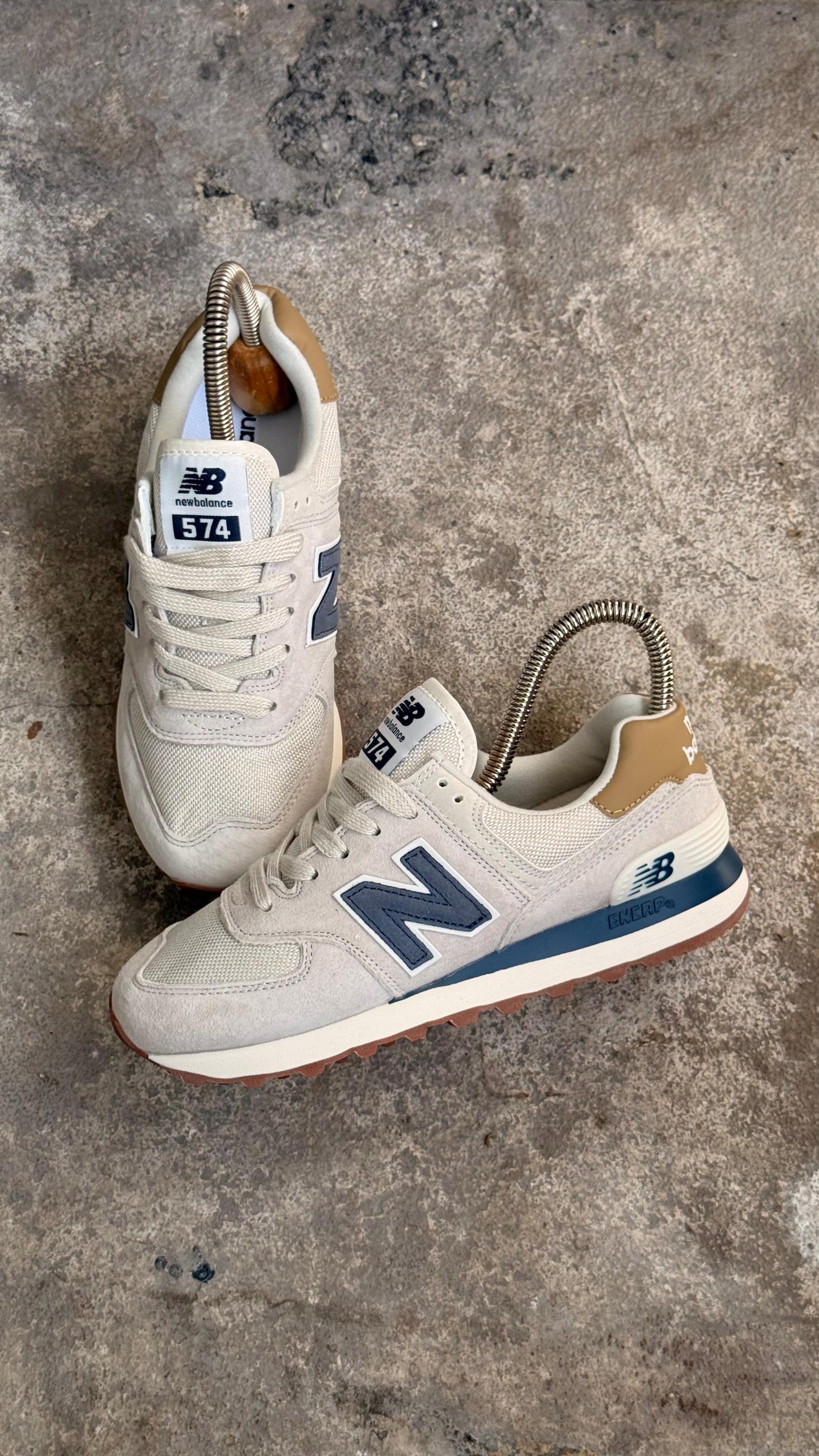 NEW BALANCE 574 GRIS AZUL TURQUIS