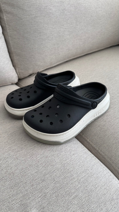 CROCS NIÑOS NEGRO BLANCO