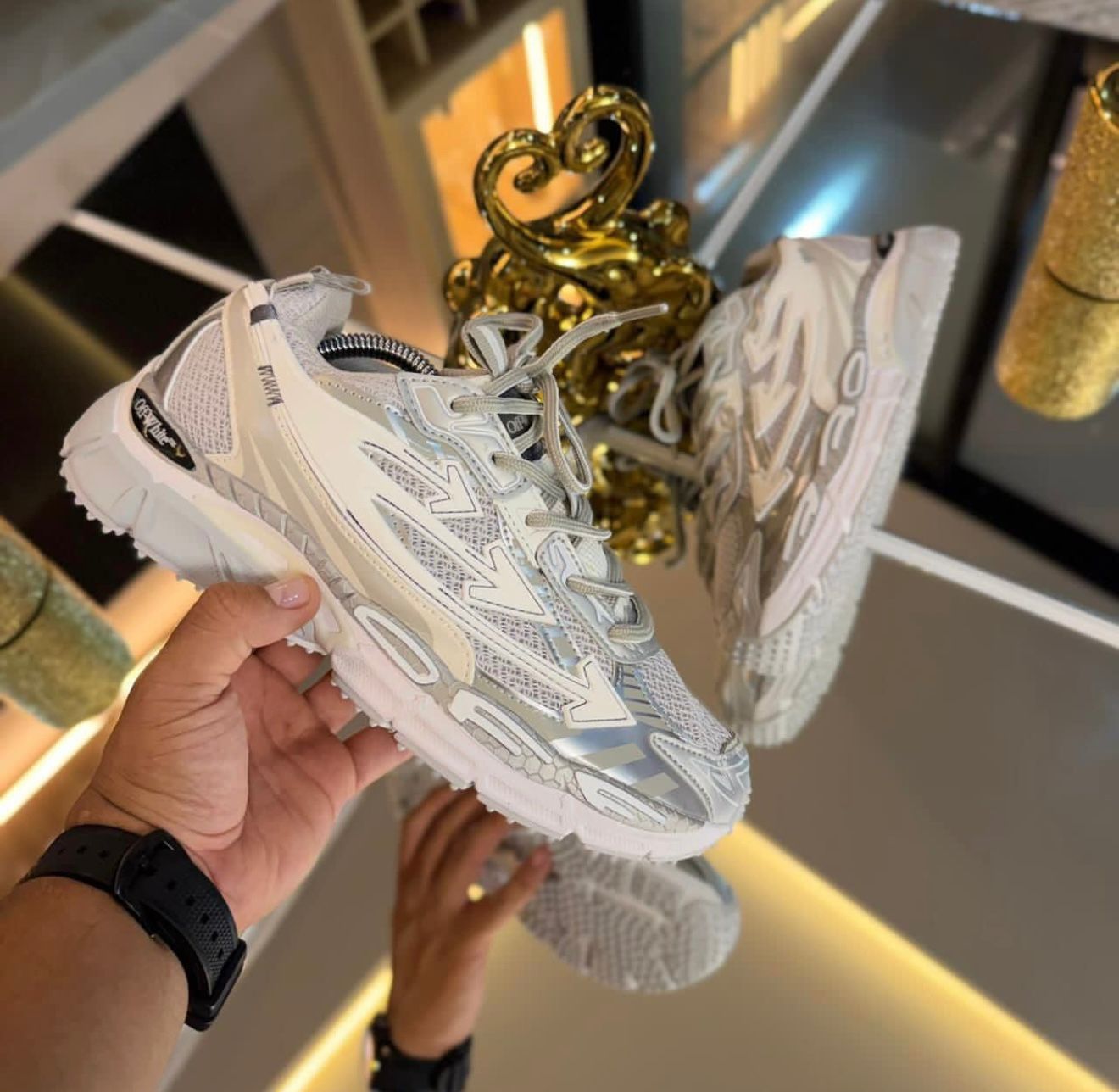 OFF WHITE 3 CHULO BLANCO AZUL