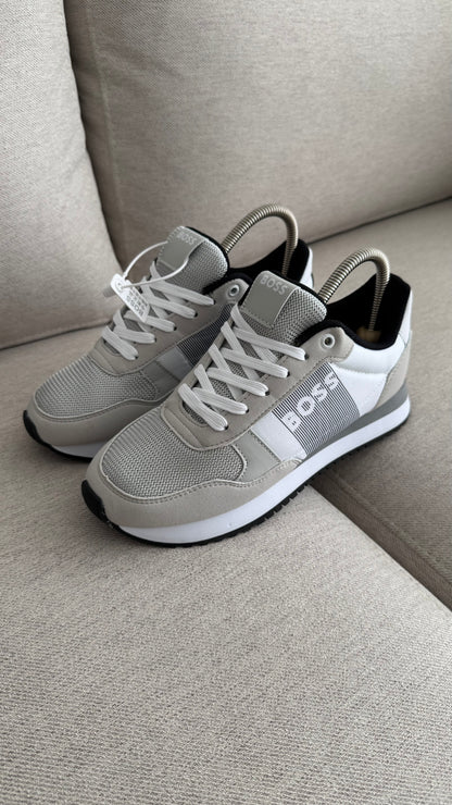 HUGO BOSS TENIS BLANCO GRIS NEGRO