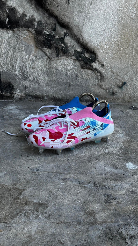 ADIDAS GUAYO F50 BLANCO ROSA AZUL