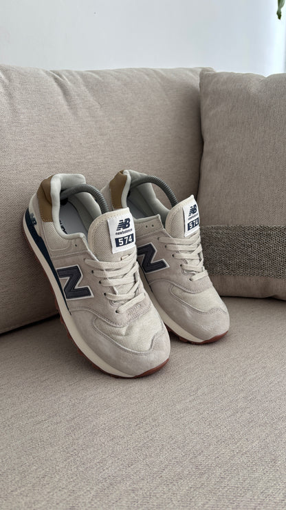 NEW BALANCE 574 GRIS AZUL TURQUIS