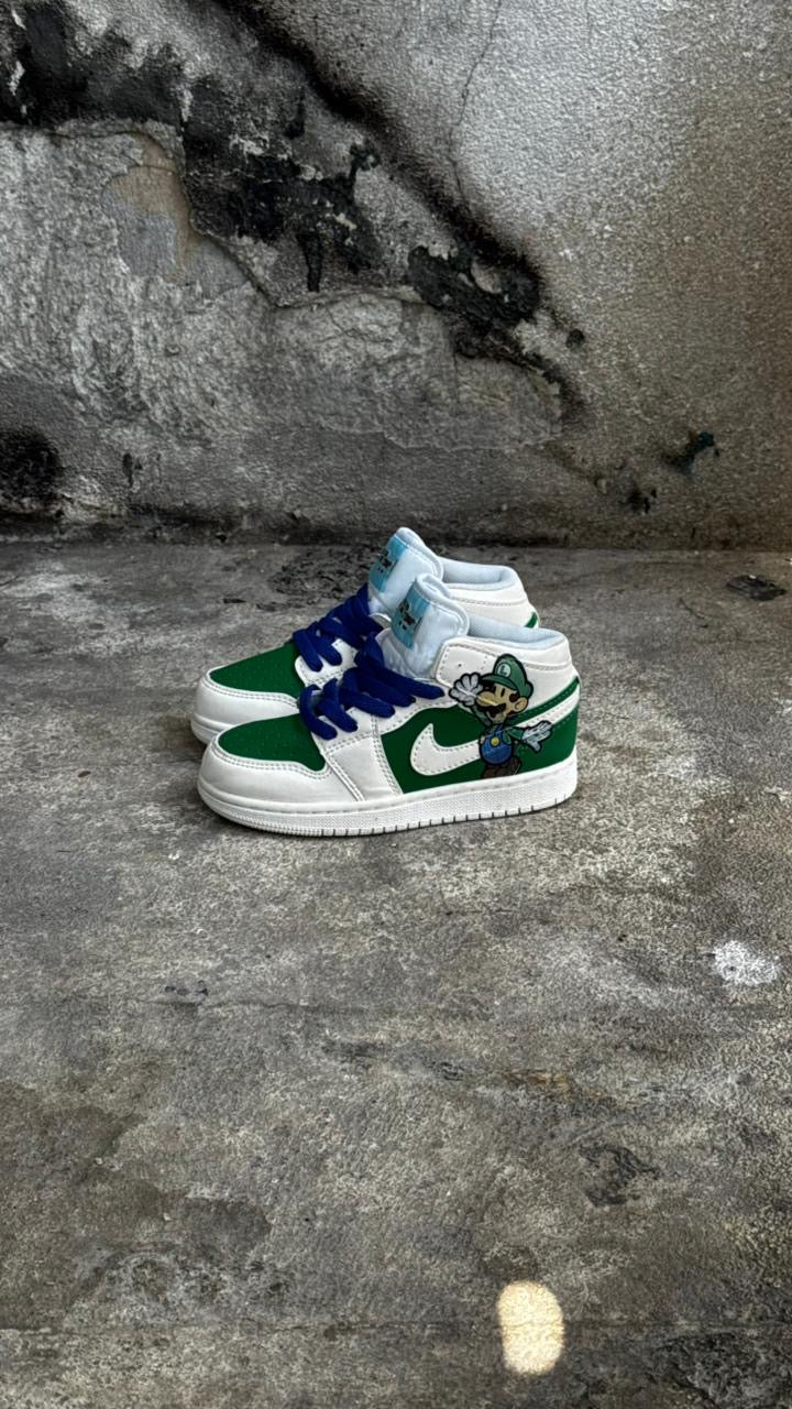 JORDAN RETRO 1 LUIGI VERDE NIÑOS