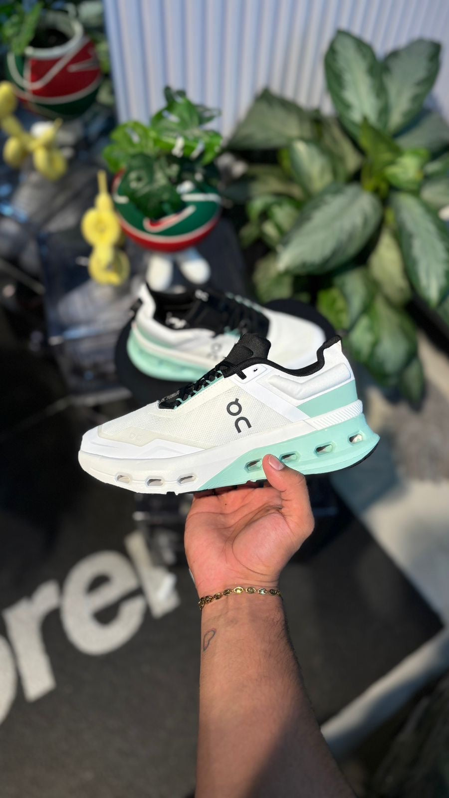 ON CLOUD BLANCO VERDE MENTA