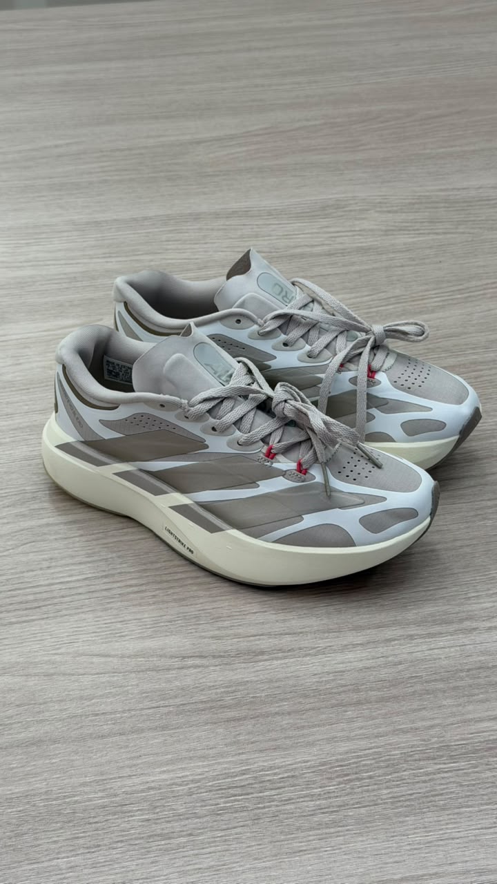 ADIDAS ADIZERO BLANCO BEIGE PLATA
