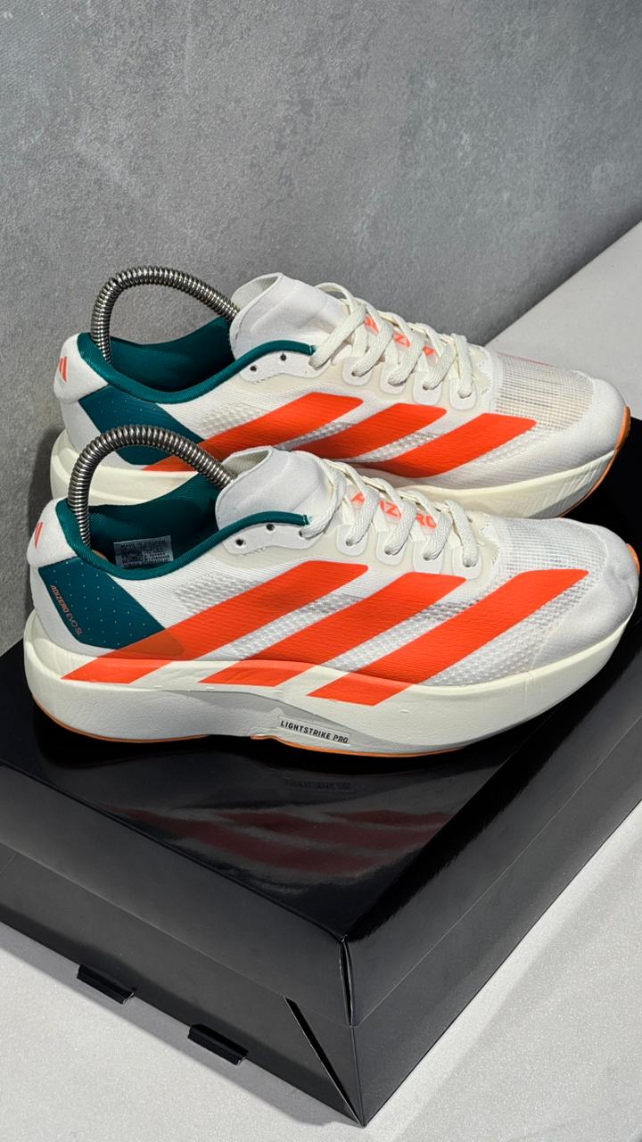 ADIDAS ADIZERO BLANCO NARANJA VERDE