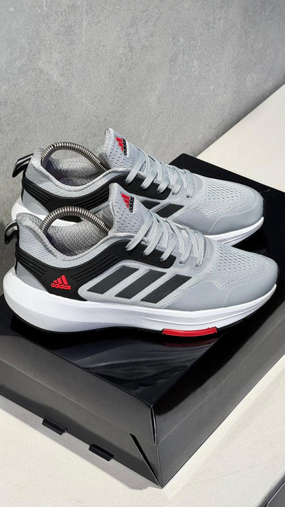 ADIDAS BOUNCE GRIS ROJO