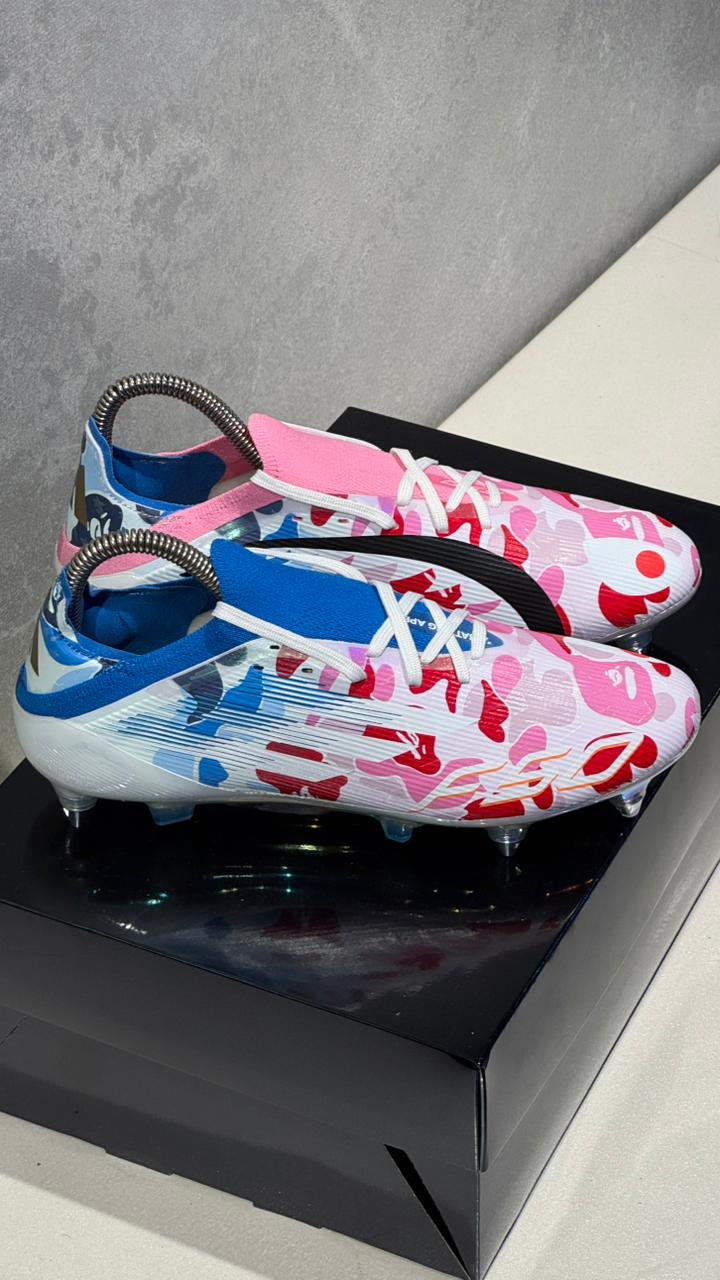 ADIDAS GUAYO F50 BLANCO ROSA AZUL