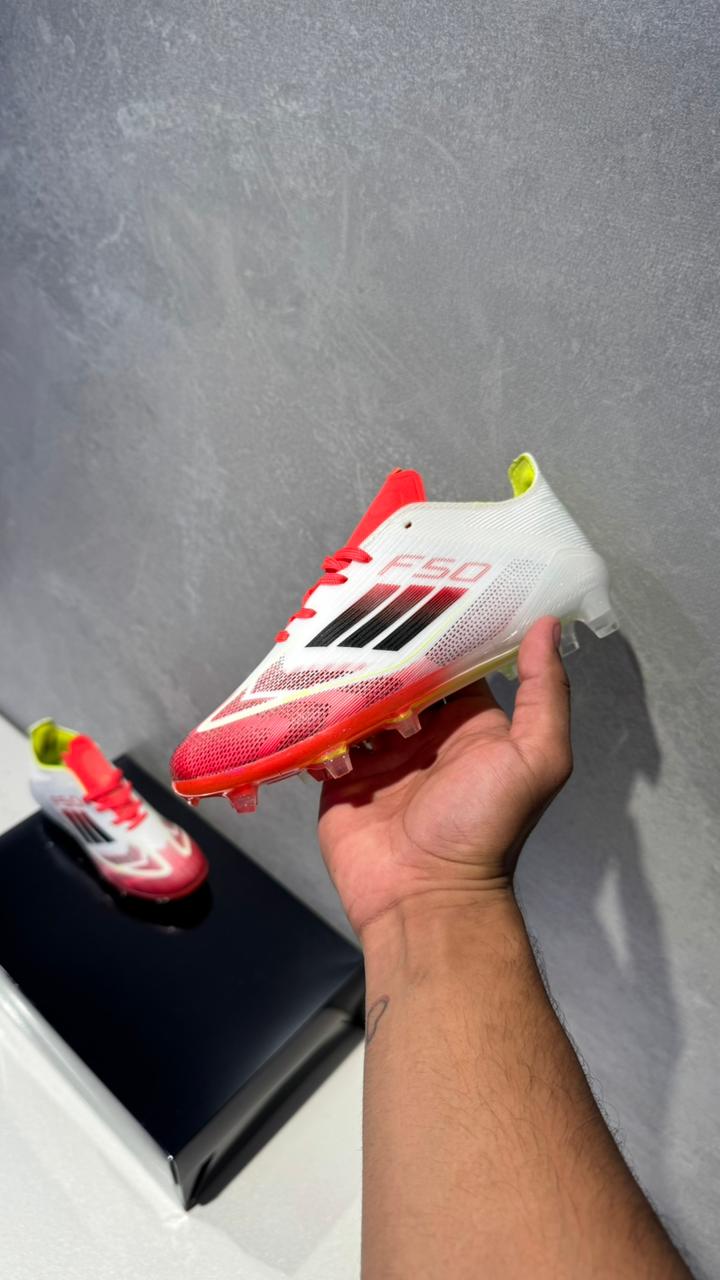 ADIDAS GUAYO F50 NIÑO BLANCO ROJO VERDE
