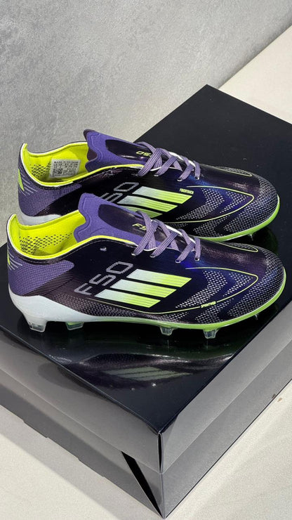ADIDAS GUAYO F50 NIÑO NEGRO VERDE
