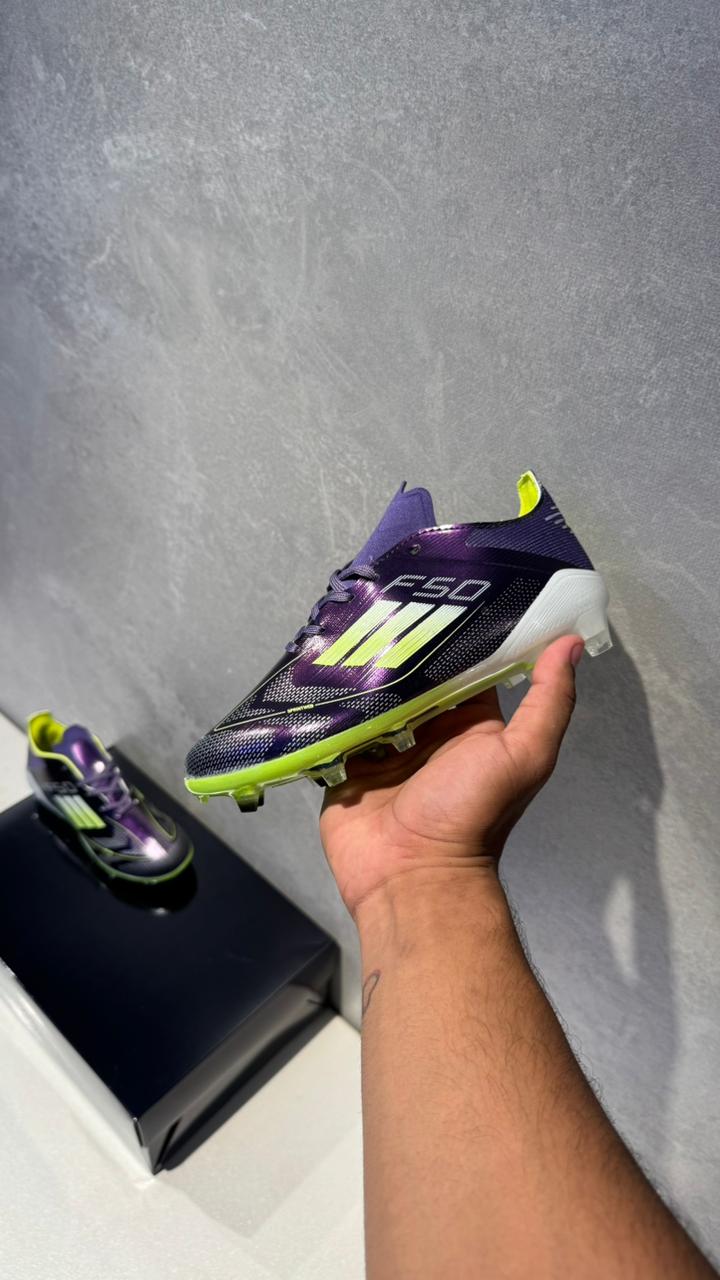 ADIDAS GUAYO F50 NIÑO NEGRO VERDE