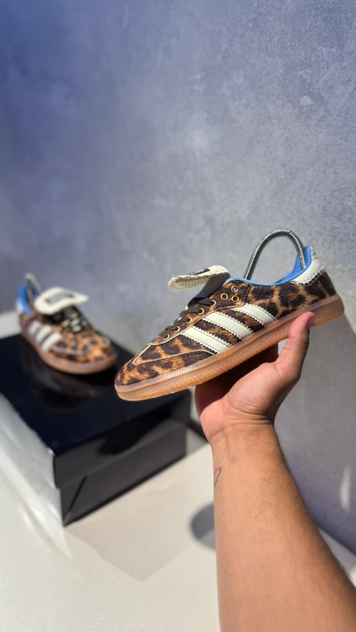 ADIDAS SAMBA LEOPARDO AZUL
