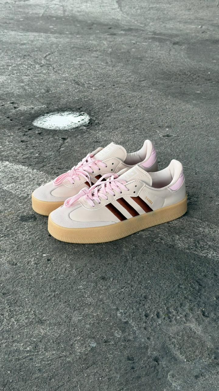 ADIDAS SAMBA PLATAFORMA CAFE ROSA
