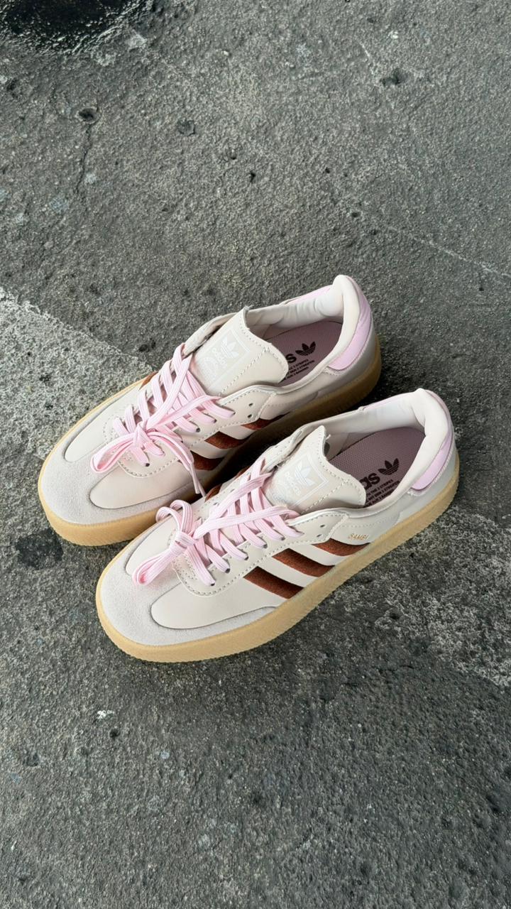 ADIDAS SAMBA PLATAFORMA CAFE ROSA