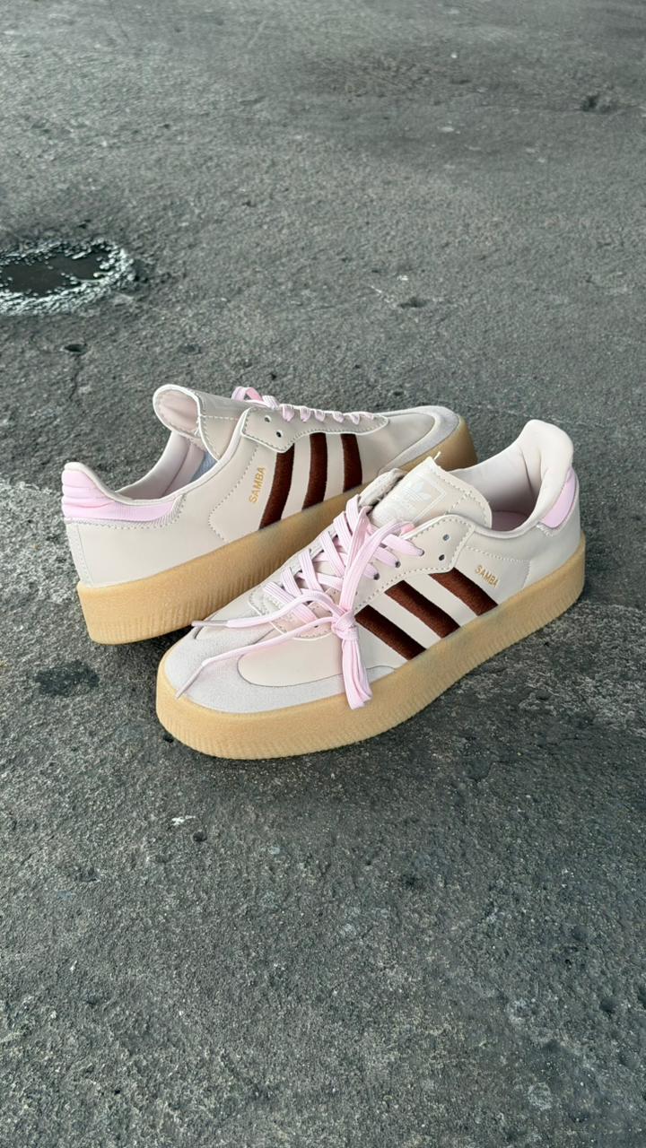 ADIDAS SAMBA PLATAFORMA CAFE ROSA