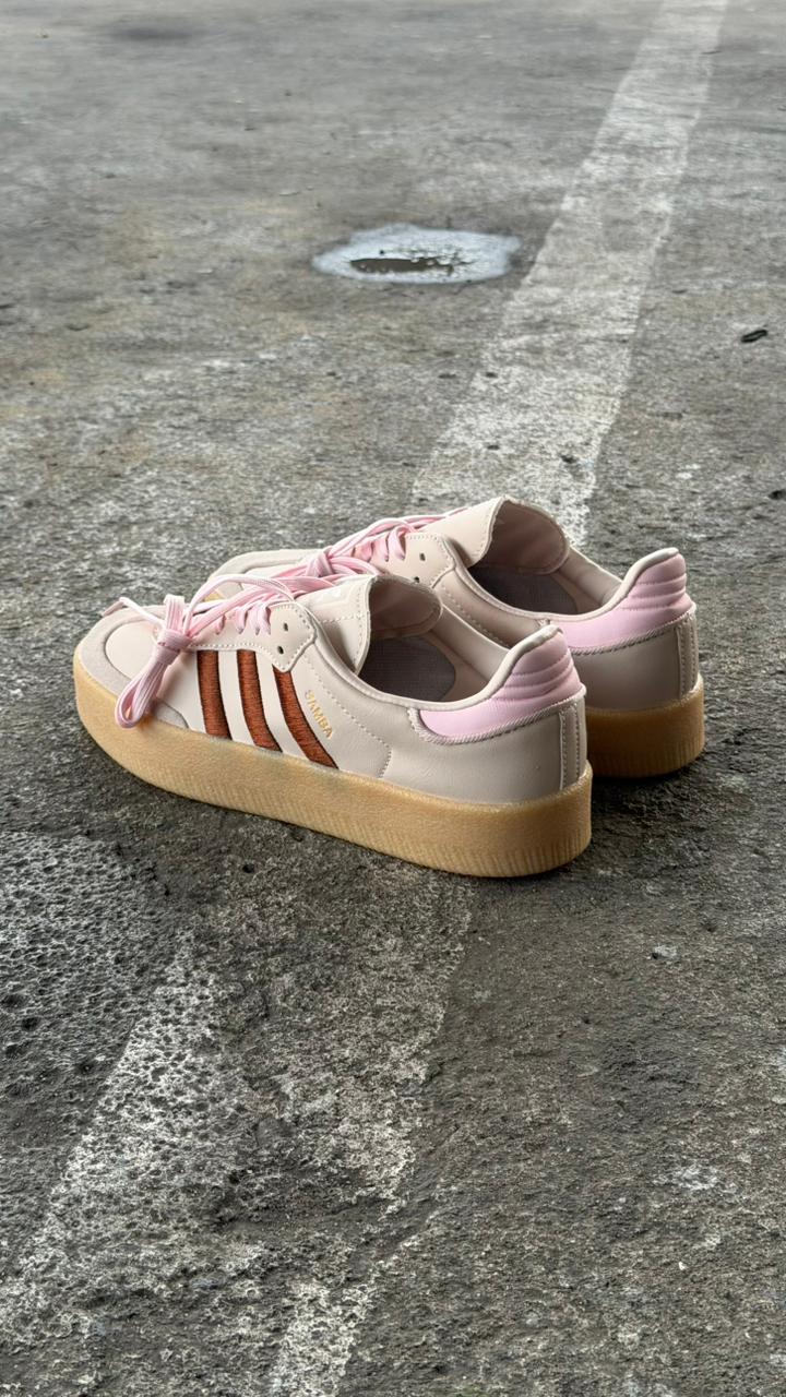 ADIDAS SAMBA PLATAFORMA CAFE ROSA