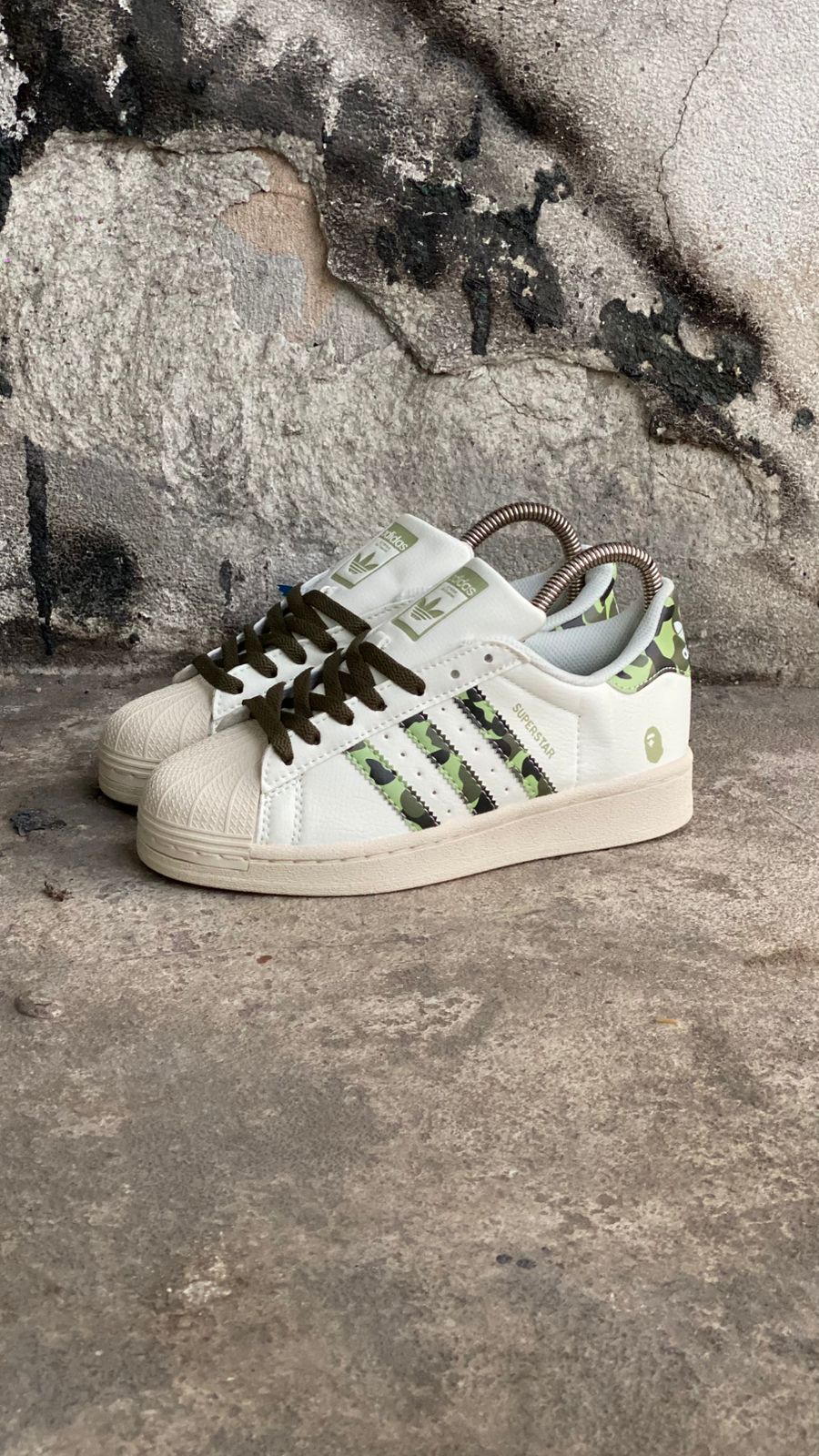ADIDAS SUPER STAR BLANCO VERDE
