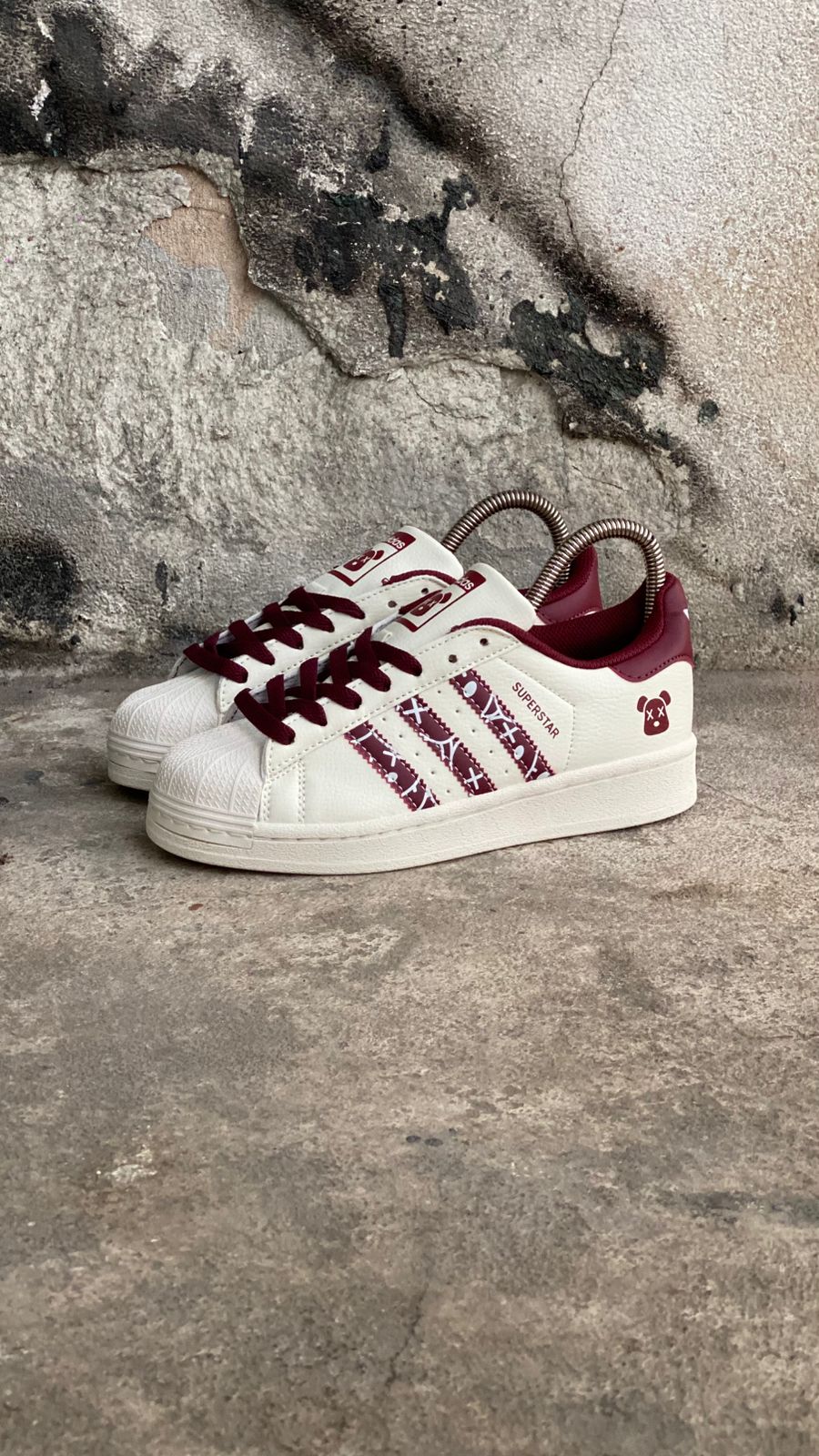 ADIDAS SUPER STAR BLANCO VINOTINTO