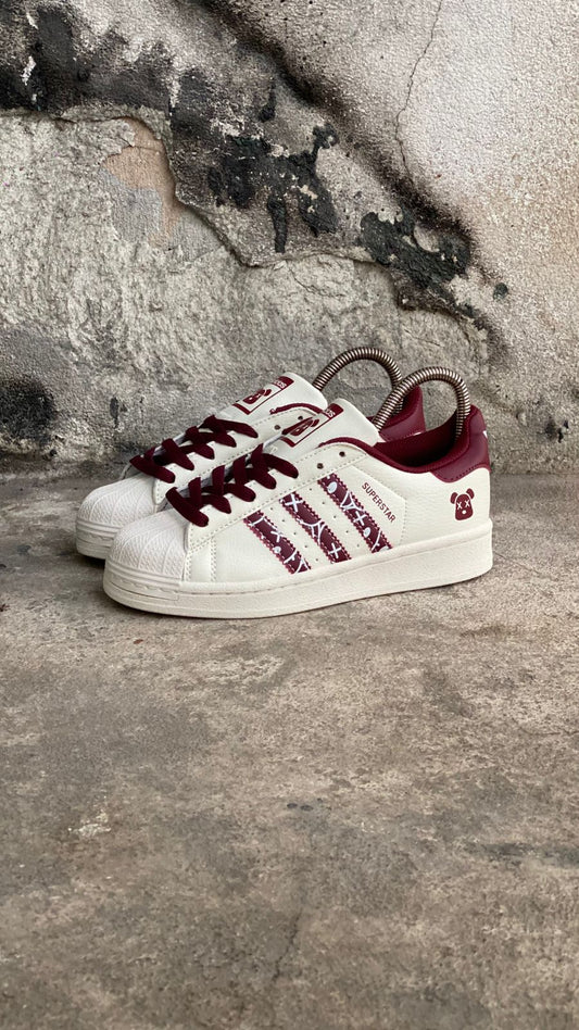 ADIDAS SUPER STAR BLANCO VINOTINTO