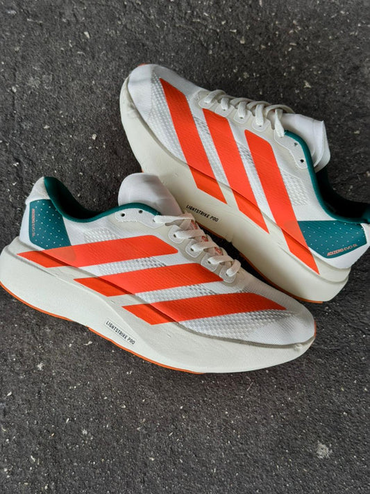 ADIDAS ADIZERO BLANCO NARANJA VERDE