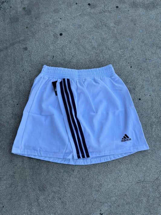 ADIDAS FALDA CON SHORTS BLANCA 3 RAYAS