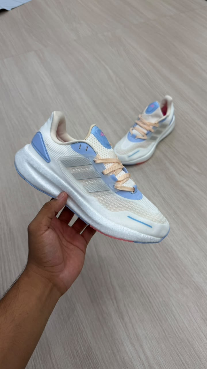 ADIDAS PUREBOOST BEIGE AZUL