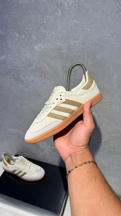 ADIDAS SAMBA BLANCO BEIGE TELA