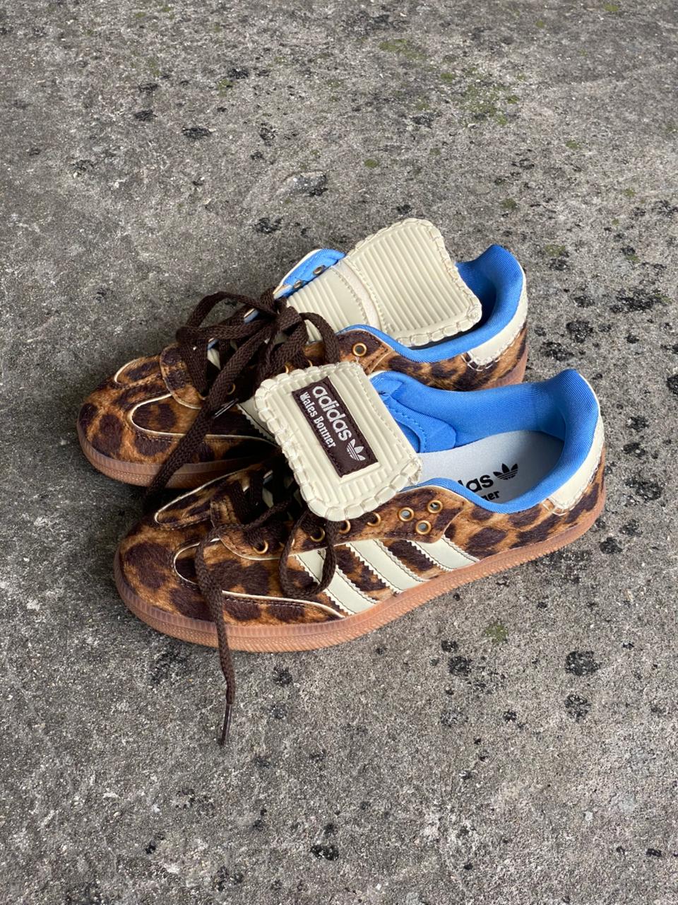 ADIDAS SAMBA LEOPARDO AZUL