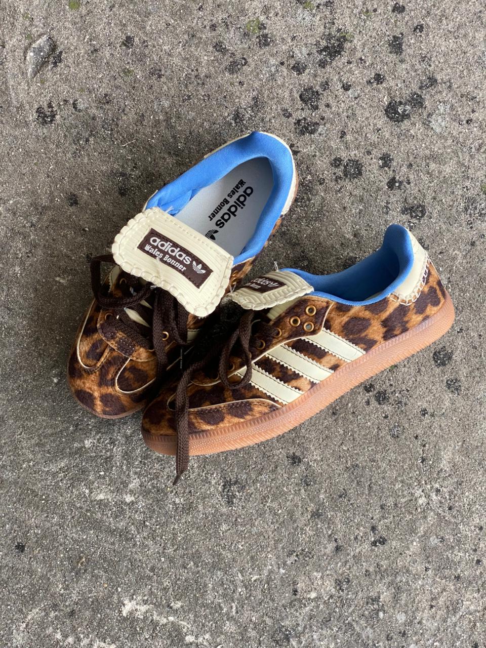 ADIDAS SAMBA LEOPARDO AZUL