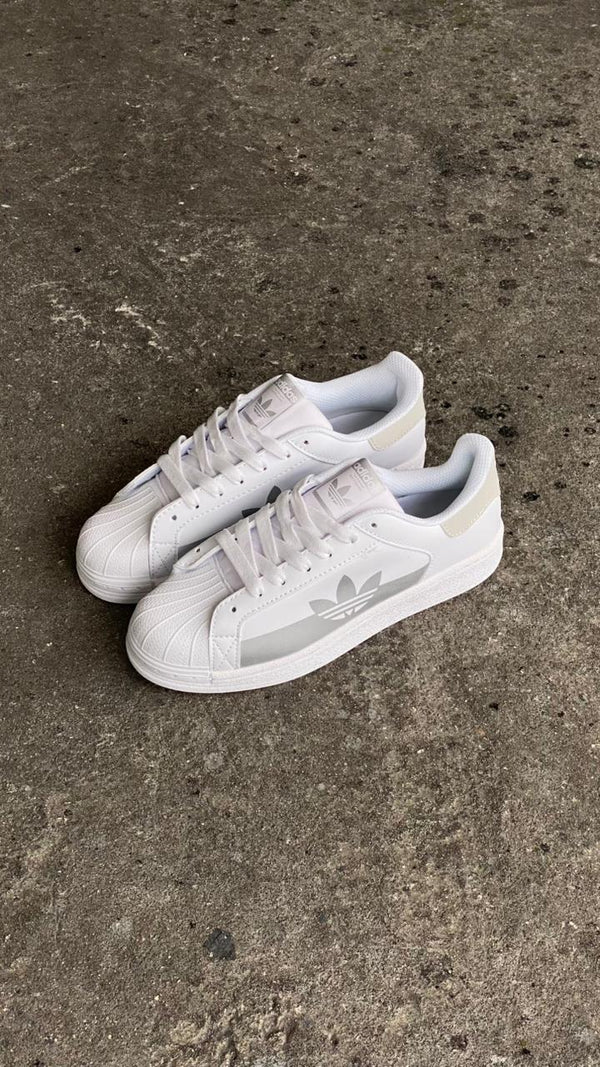 ADIDAS SUPER STAR BLANCO GRIS