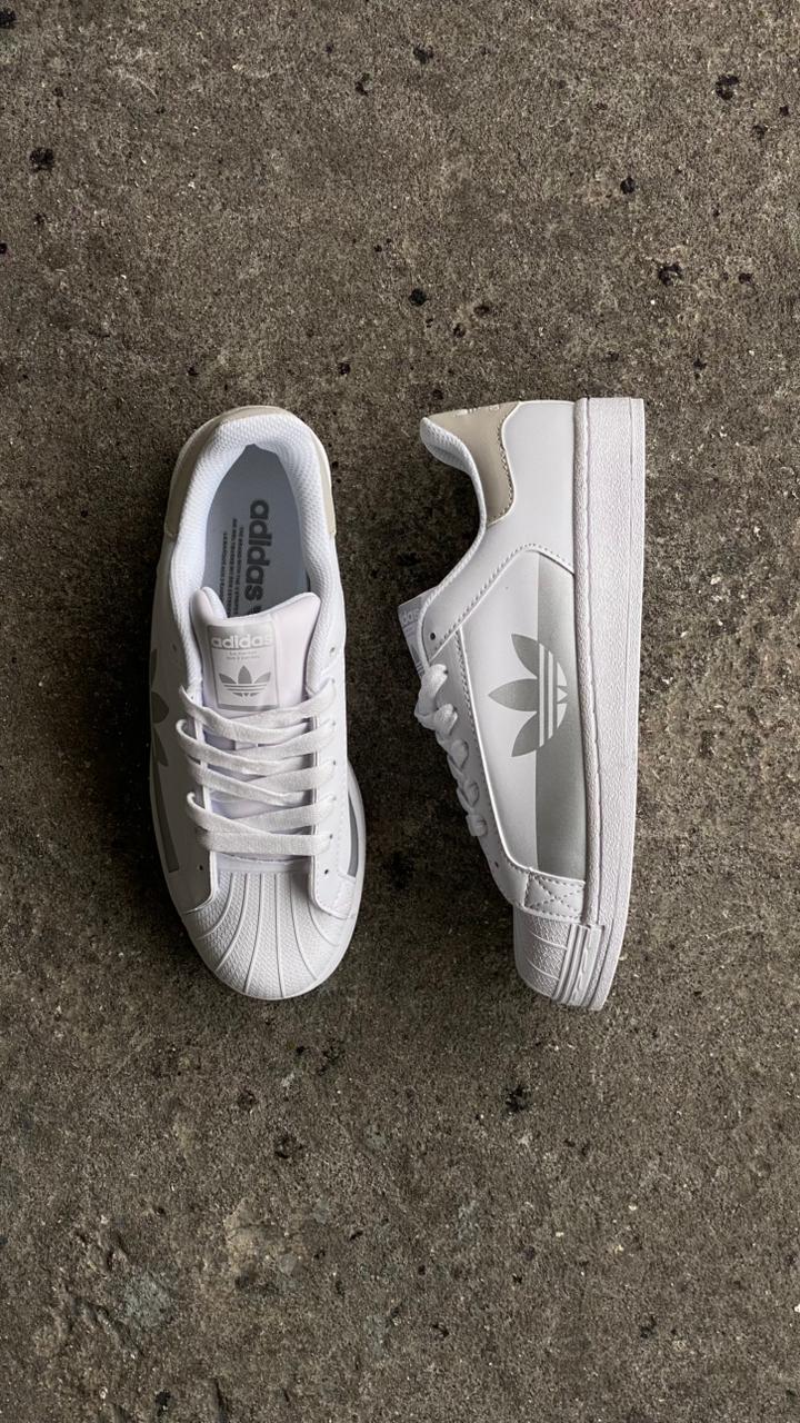 ADIDAS SUPER STAR BLANCO GRIS