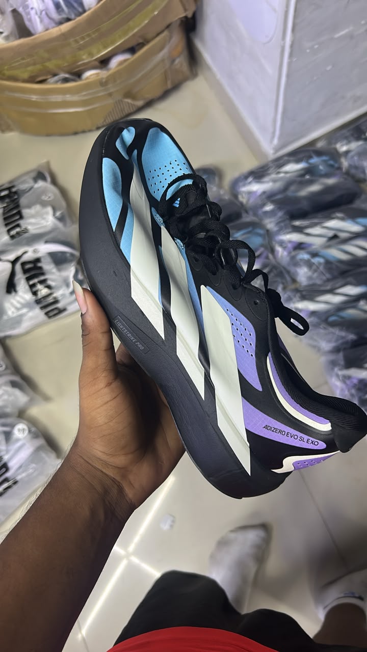 ADIDAS ADIZERO NEGRO MORADO AZUL