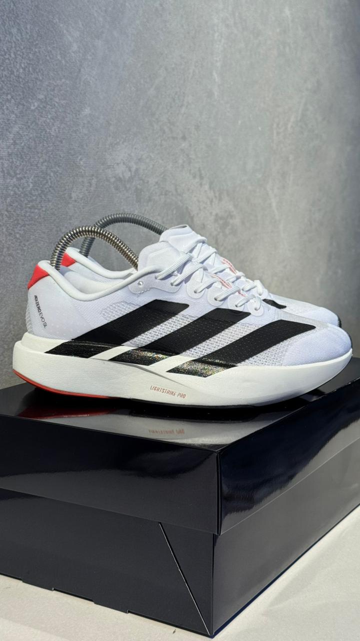 ADIZERO BLANCO NEGRO ROJO
