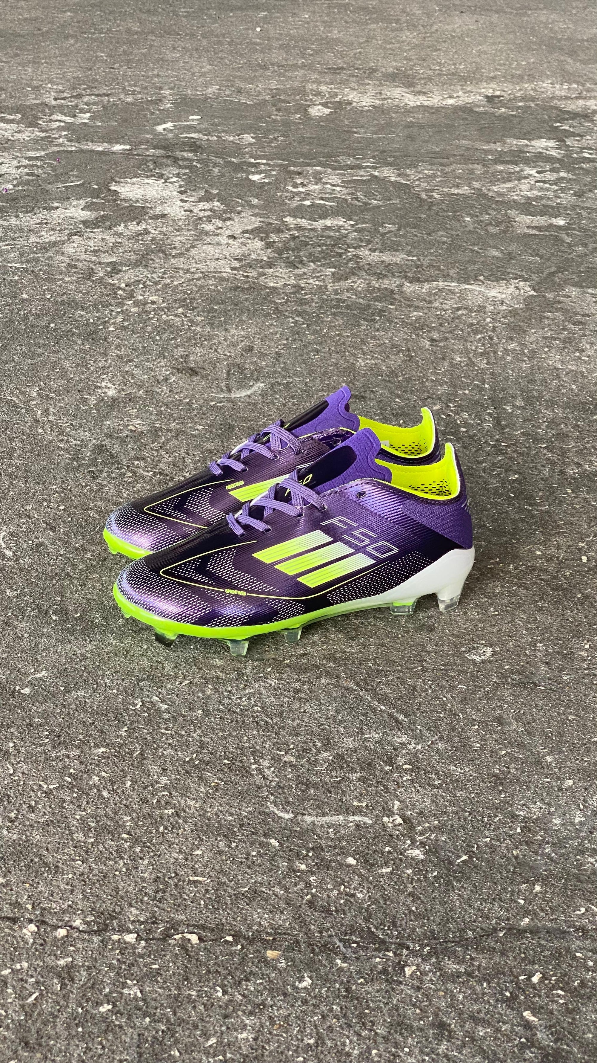 ADIDAS GUAYO F50 NIÑO NEGRO VERDE
