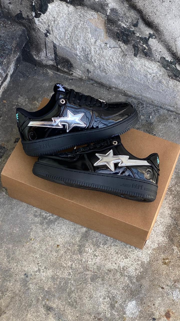 AF1 BAPE NEGRO PLATA
