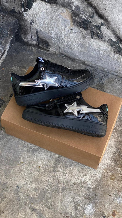 AF1 BAPE NEGRO PLATA