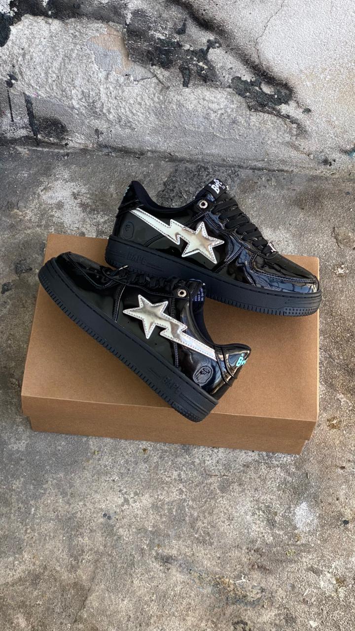 AF1 BAPE NEGRO PLATA