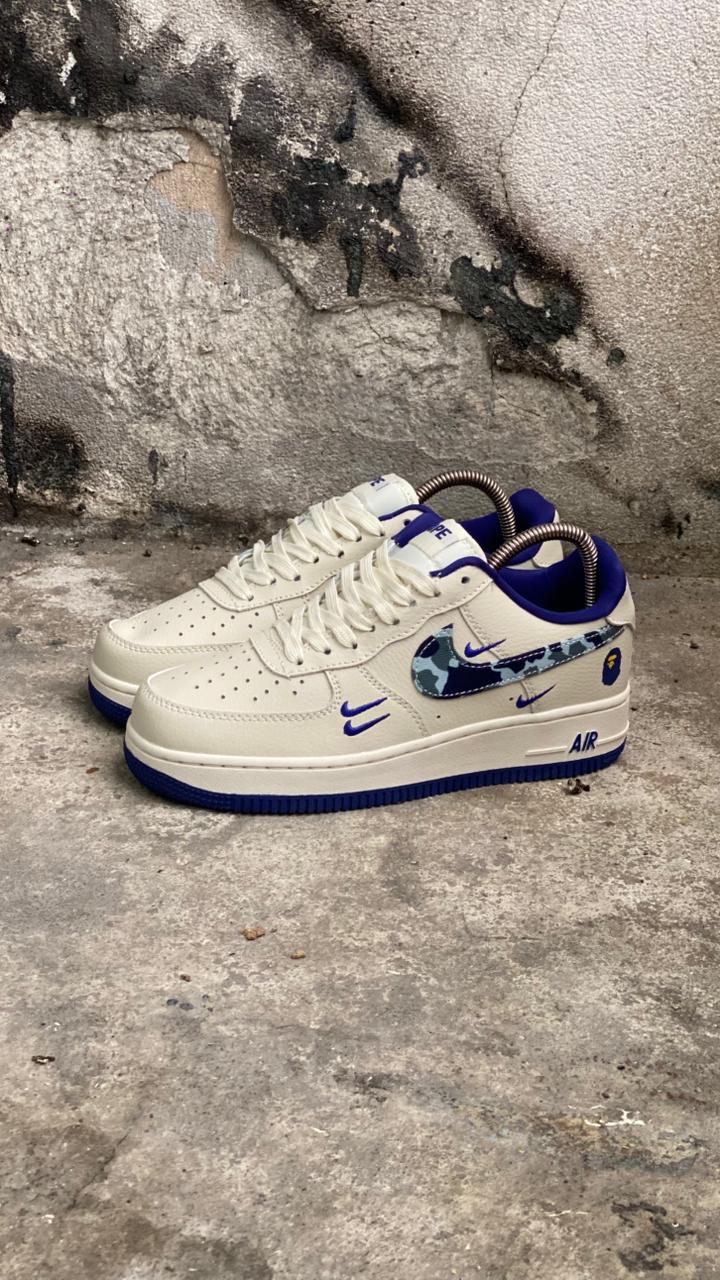 NIKE AF1 BAPE BLANCO AZUL