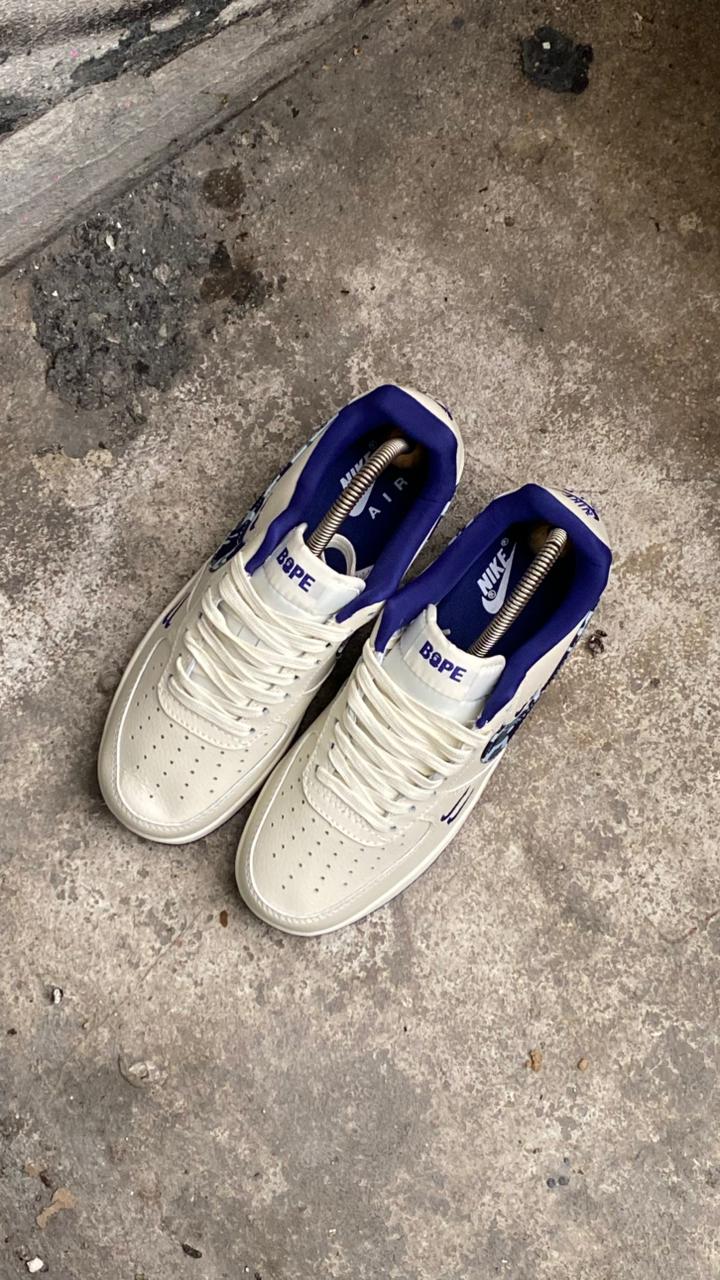 NIKE AF1 BAPE BLANCO AZUL