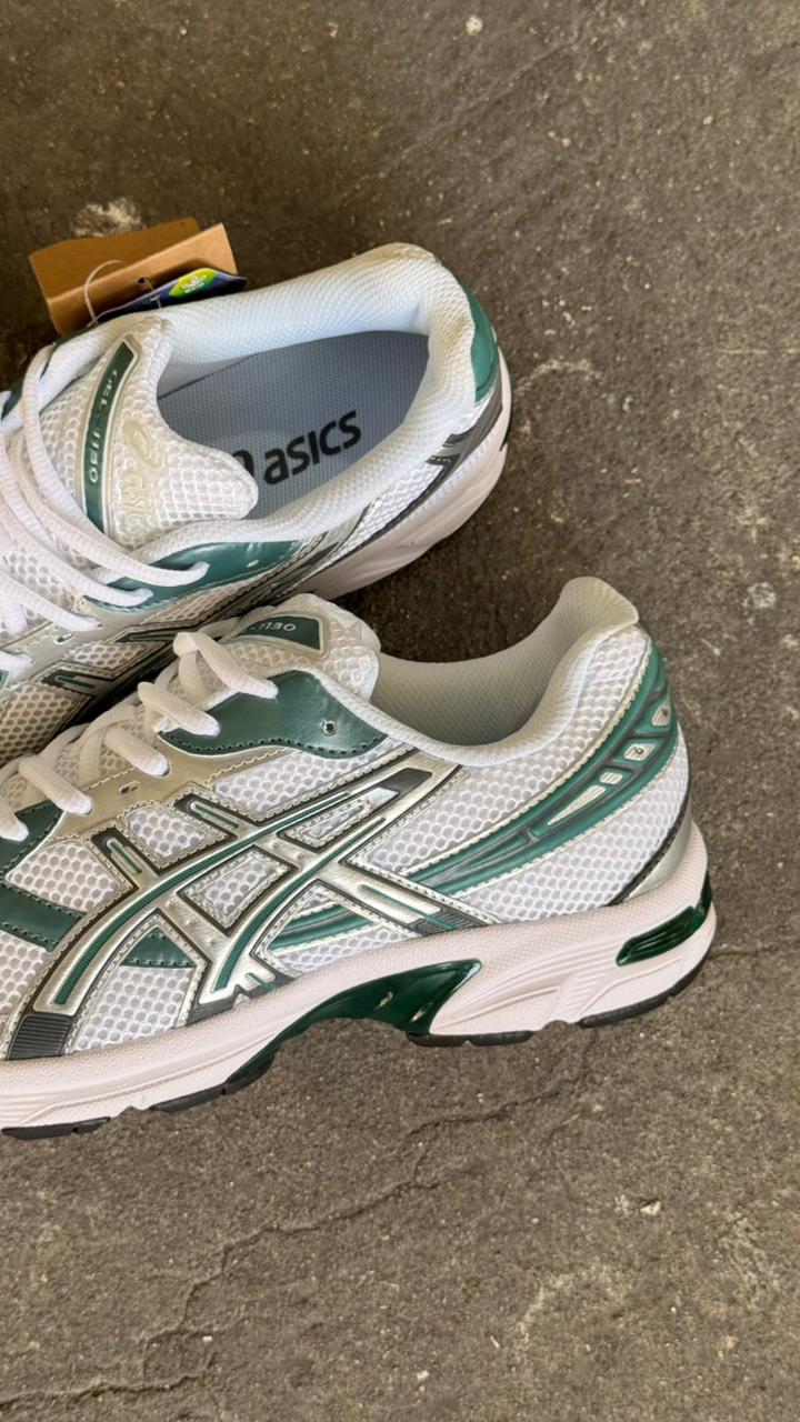 ASICS GEL BLANCO PLATEADO VERDE
