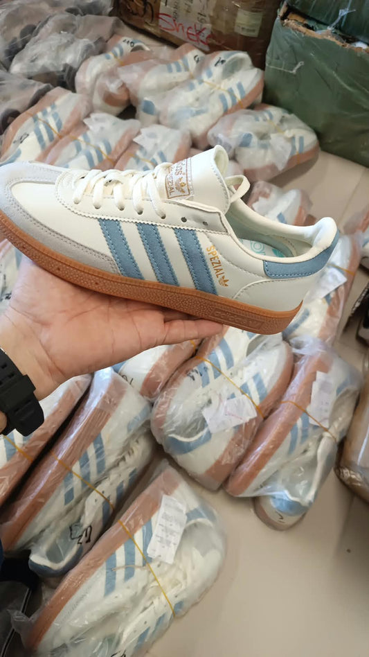 ADIDAS SPEZIAL BLANCO AZUL CELESTE
