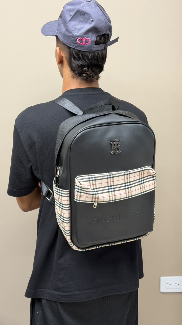 BOLSO BURBERRY BEIGE CUADROS