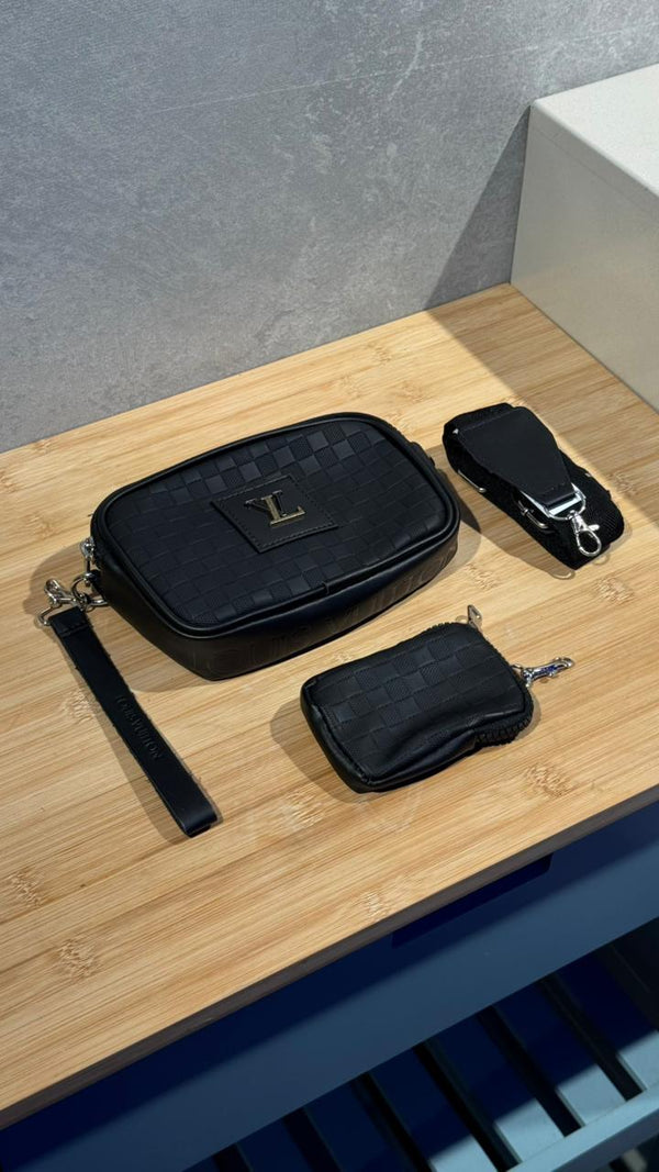 BOLSO CARRIEL MONEDERO LOUIS VUITTON CUADRO