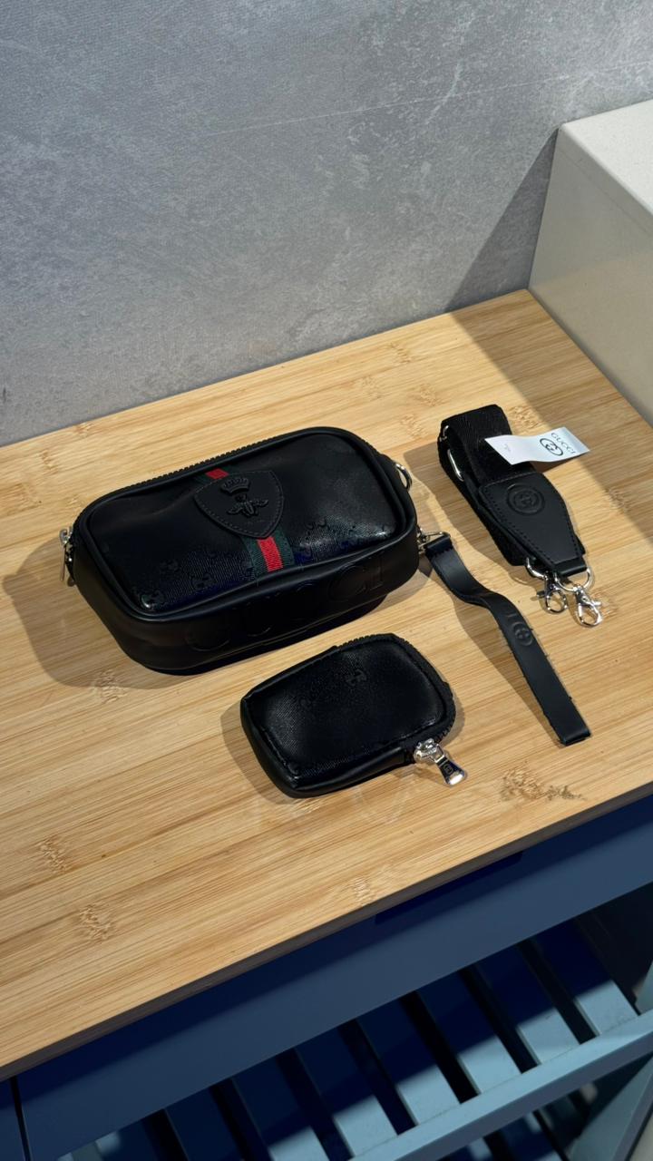 BOLSO CARRIEL MONEDERO GUCCI LOGO